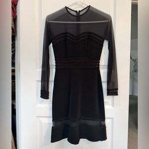 Vintage Cache’ Black Dress with Sheer Fabric size XS